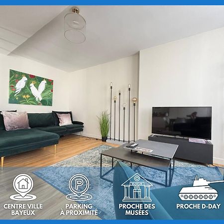 Bajocasse Apt Duplex Spacieux 3 Ch 2 Sdb Cosy Plein Centre Bayeux Decoration Elegante Proche Plages Du Debarquement المظهر الخارجي الصورة