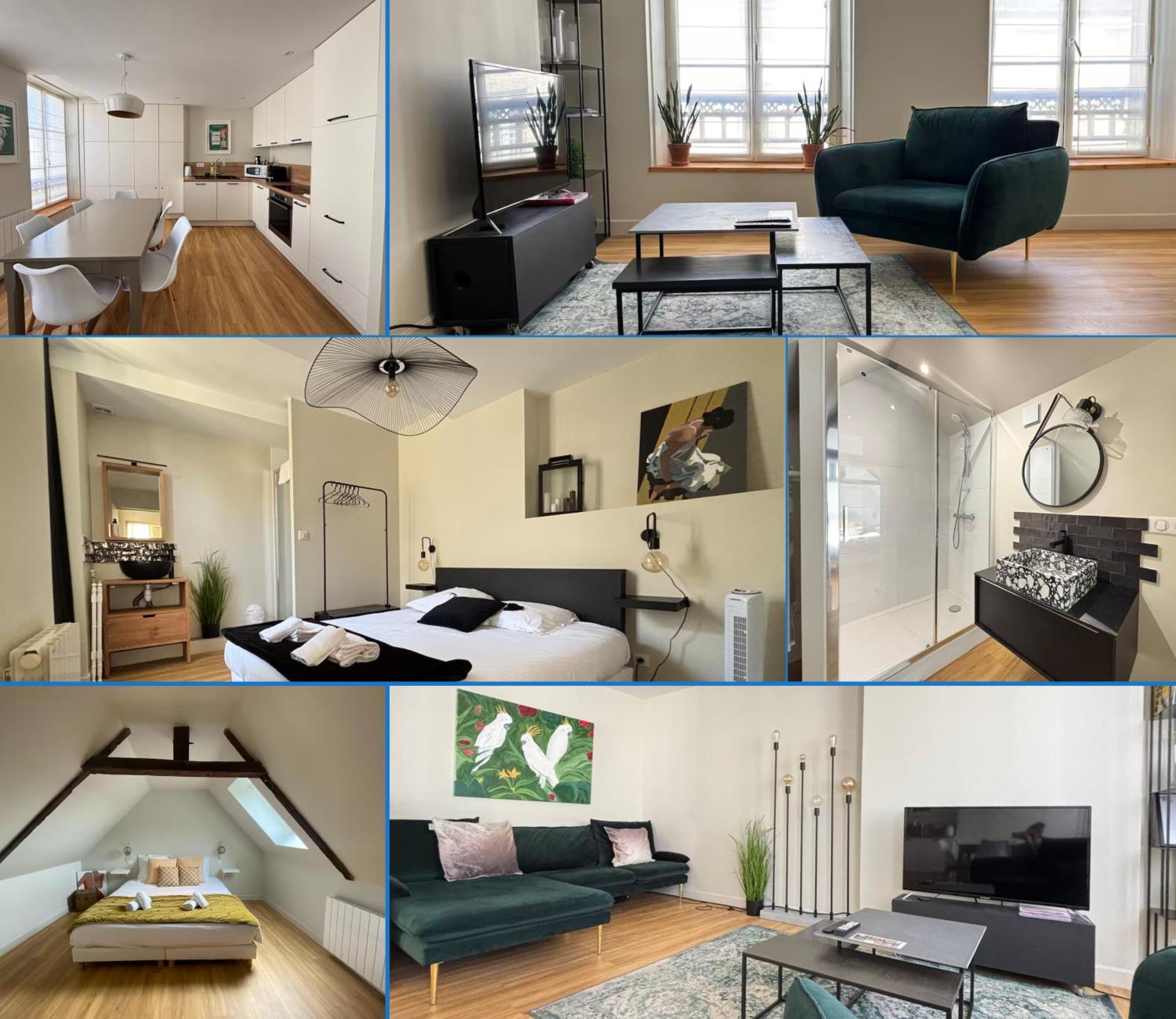 Bajocasse Apt Duplex Spacieux 3 Ch 2 Sdb Cosy Plein Centre Bayeux Decoration Elegante Proche Plages Du Debarquement المظهر الخارجي الصورة